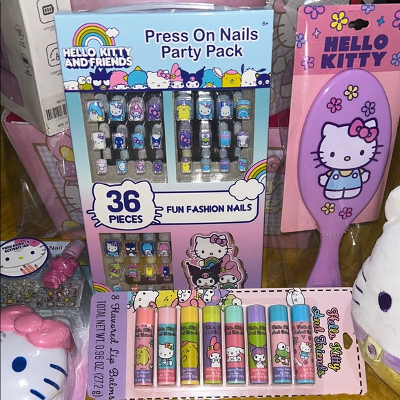 Hello Kitty Pink Easter 55pc bundle and White Kids Toy Gift basket - Picture 2 of 7